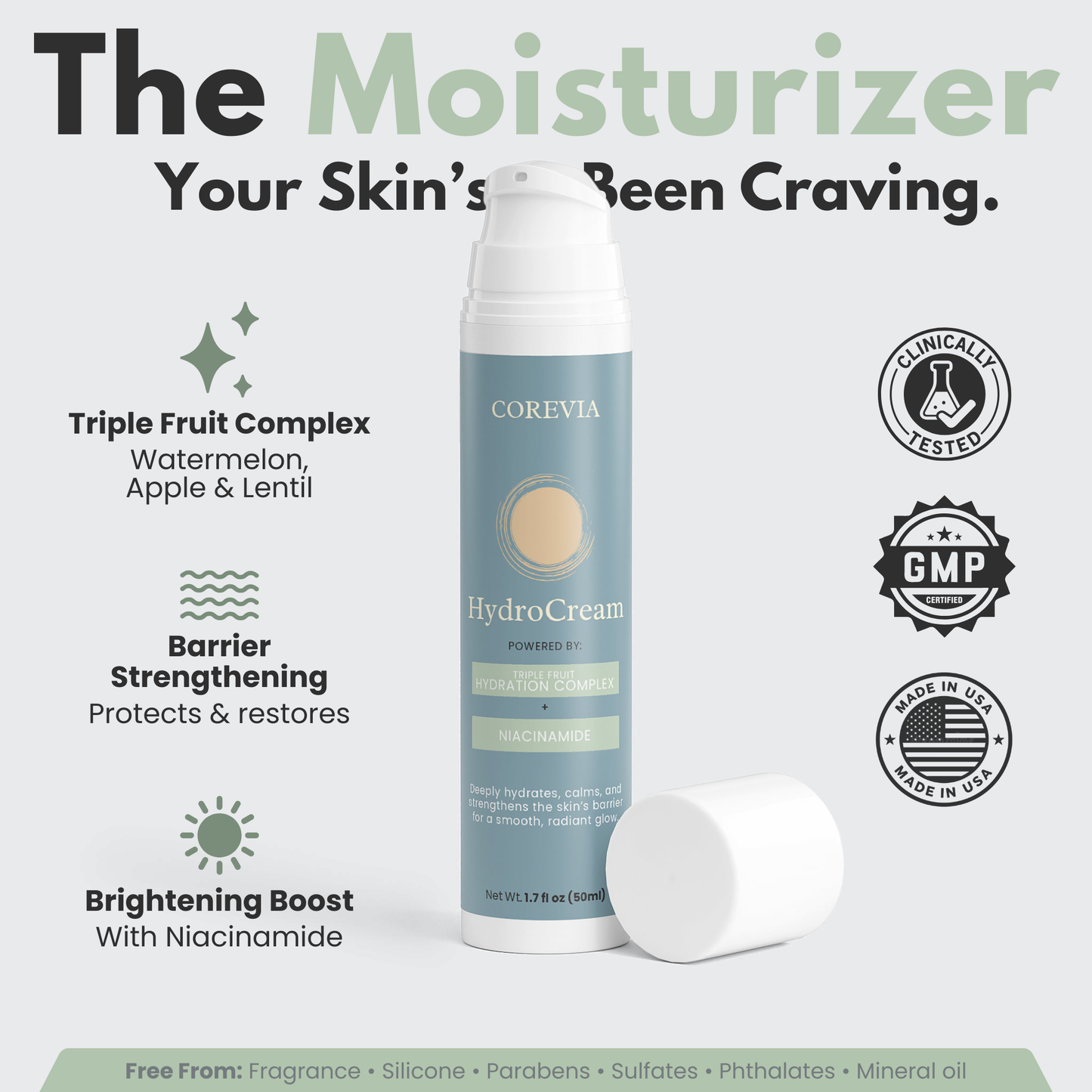 HydroCream with Triple-Fruit Hydration Complex™