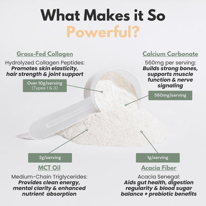 Vitality Creamer | Skin, Hair & Joint Support + Clean Energy | Grass-Fed Collagen + MCT