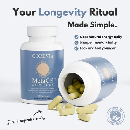 MetaCel™ Complex | Cellular Longevity & Natural Energy Without Stimulants | NAD+