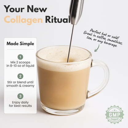 Vitality Creamer | Skin, Hair & Joint Support + Clean Energy | Grass-Fed Collagen + MCT