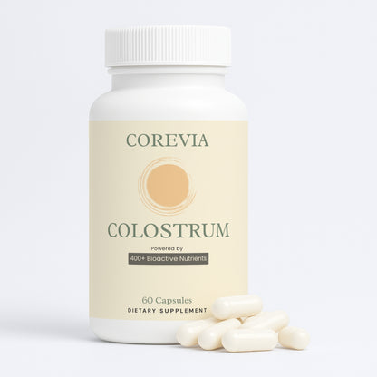 Colostrum Capsules | Gut Health & Metabolism Support for Natural Weight Management | 400+ Bioactives